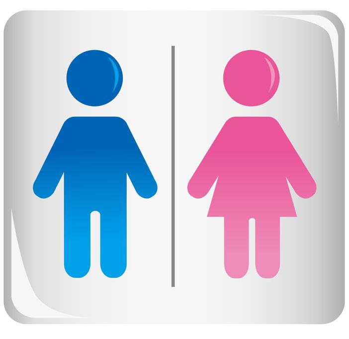 Iconos de hombre y mujer que representan los roles de género y cómo las normas sociales influyen en la identidad y el bienestar.